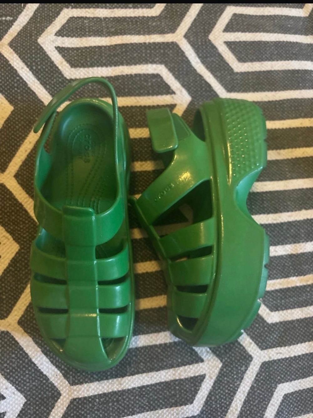 Women’s Green Jelly Sandals